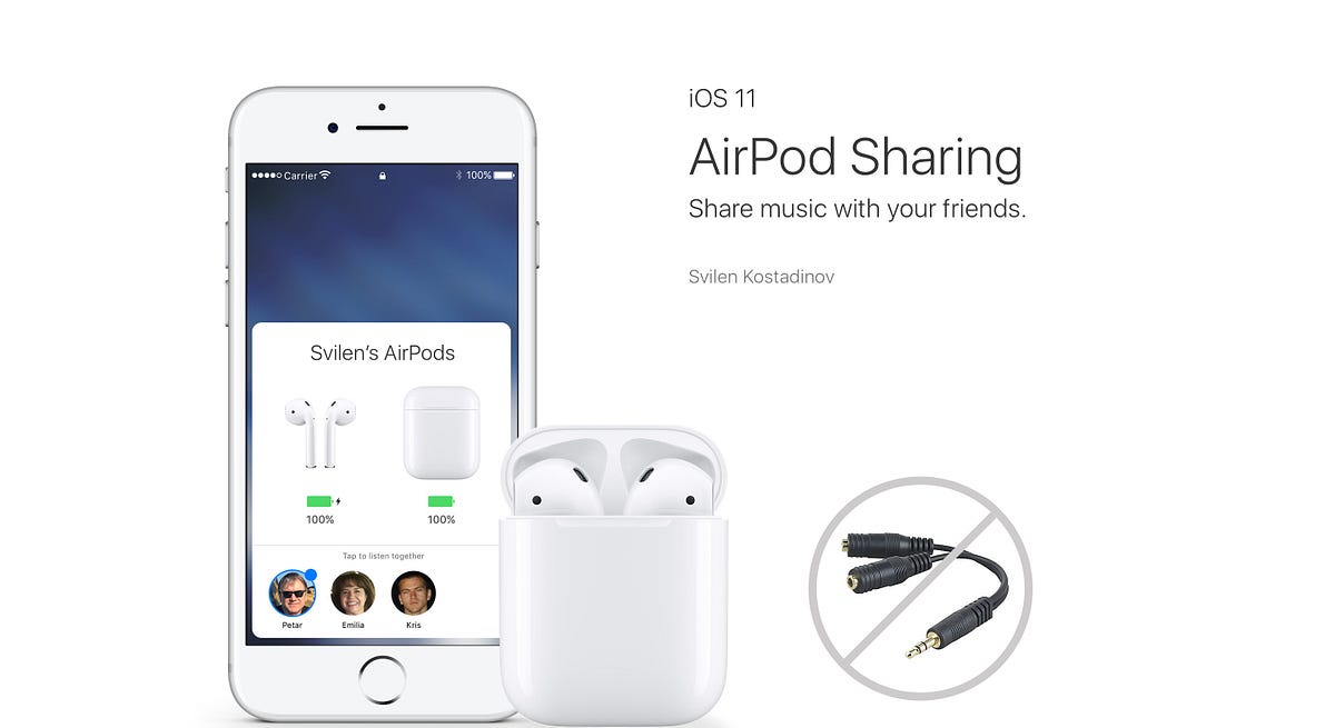 iOS AirPods Sharing Concept
