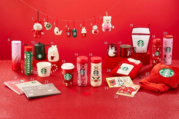 Starbucks Japan Christmas 2021 Dancing Rabbit & Penguin Mug Limited Ed
