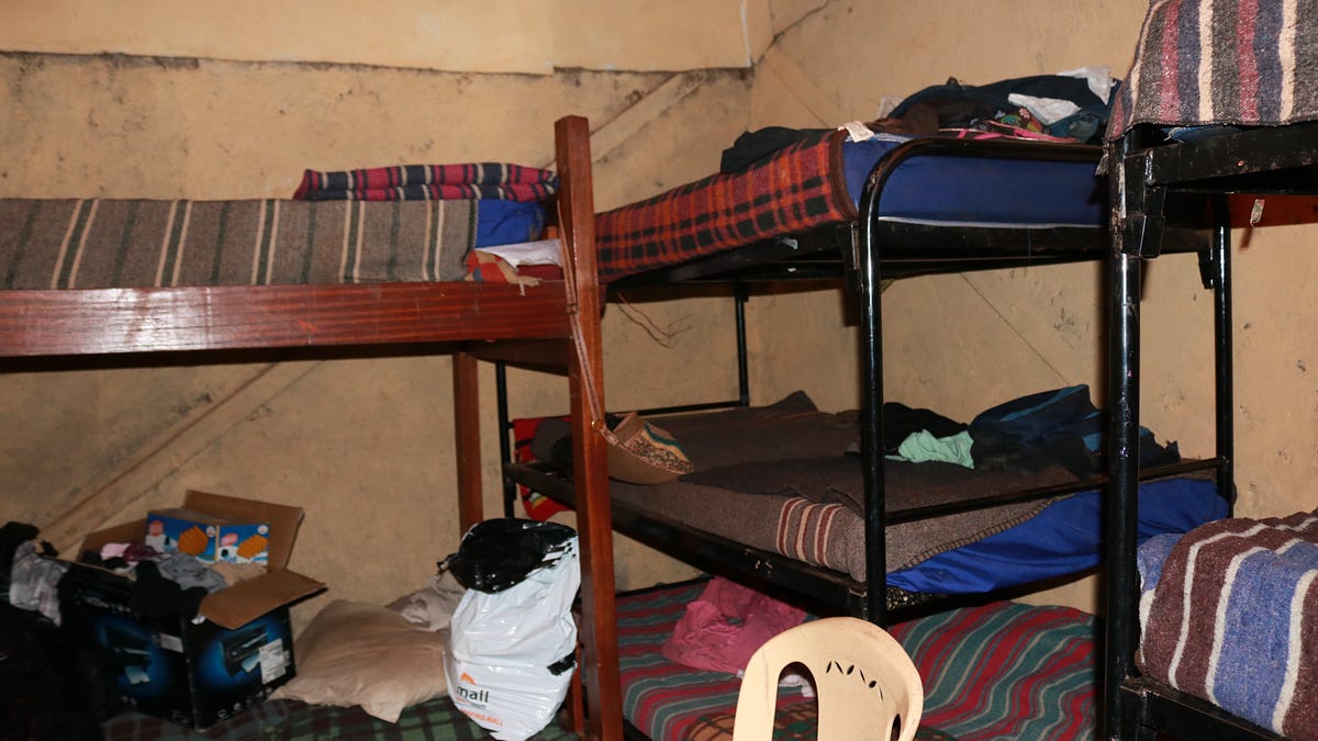 The room Mama Lorna shares with her 20+ kids in Kibera
