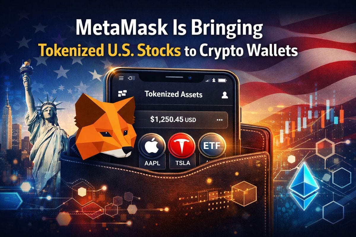 MetaMask Is Bringing Tokenized U.S. Stocks to Crypto Wallets