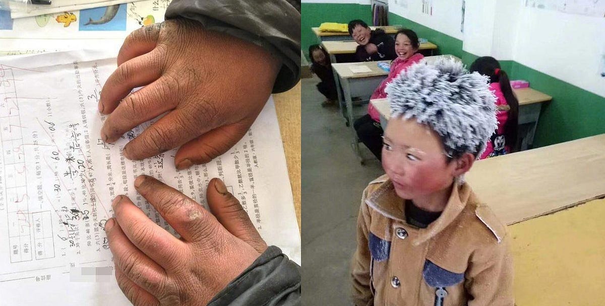 ‘Ice boy’ moves hearts online after walking 4.5 km to school in freezing temperatures