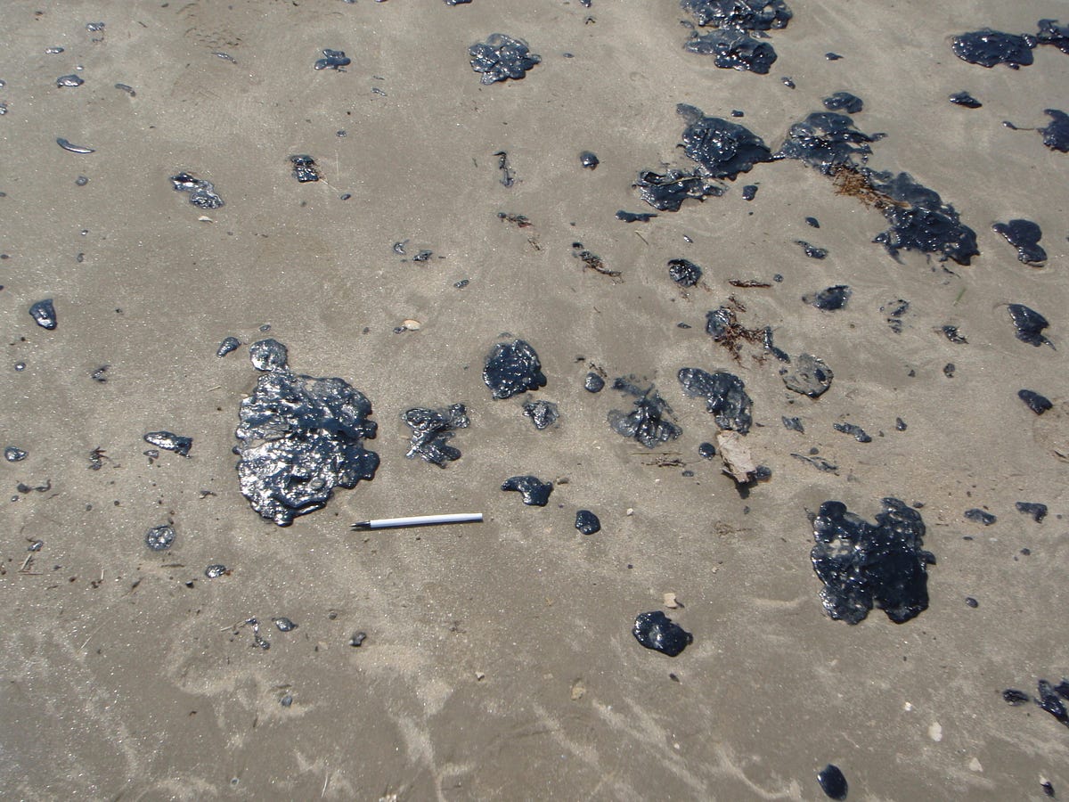 Why are mysterious balls of tar washing up on Texas beaches?