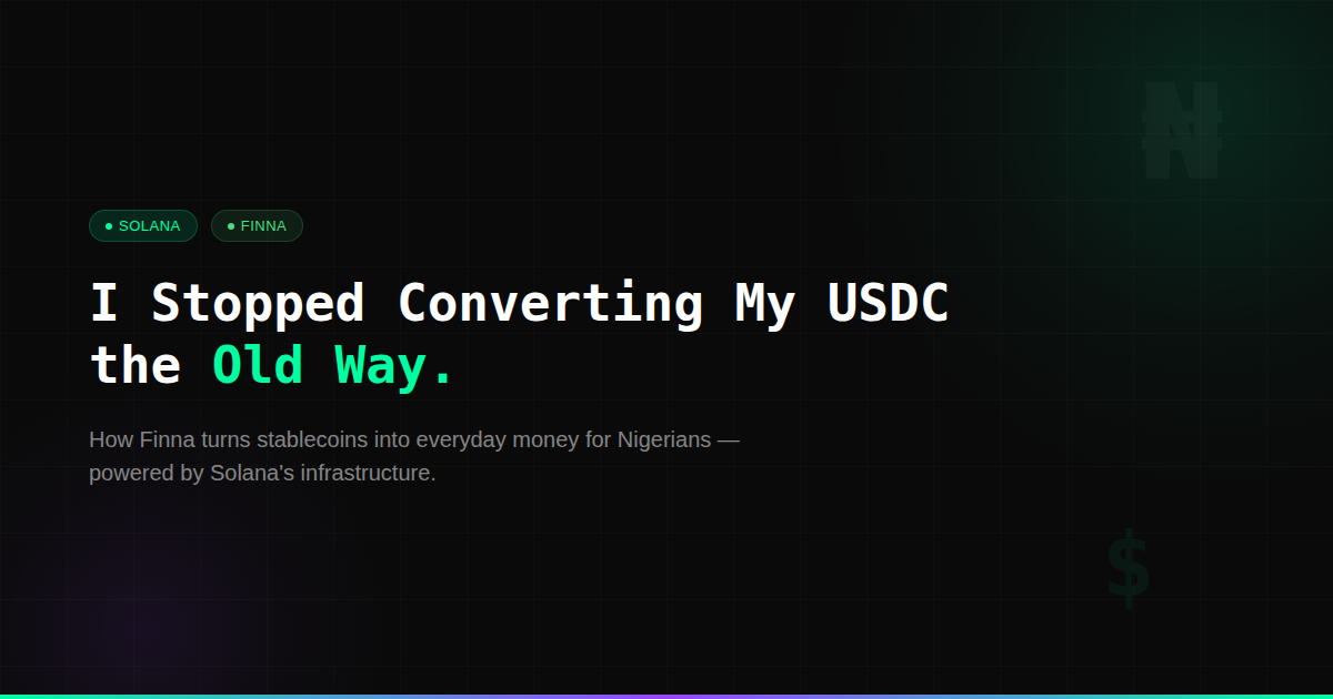 How Finna Turns Stablecoins Into Everyday Money for Nigerians
