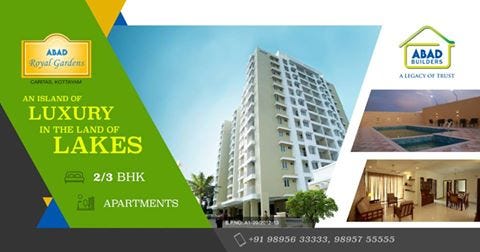 Luxury Flats For In Kottayam Apartments Abad Builders Have Launched The Flats In Kottayam Are For Now By Group Top Apartments Royal Gardens