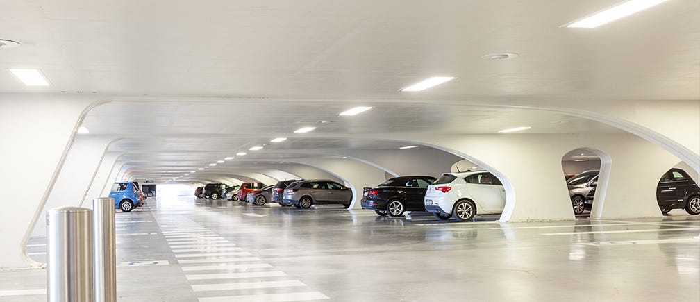  Futuristic Parking Garage with Electrical Design
