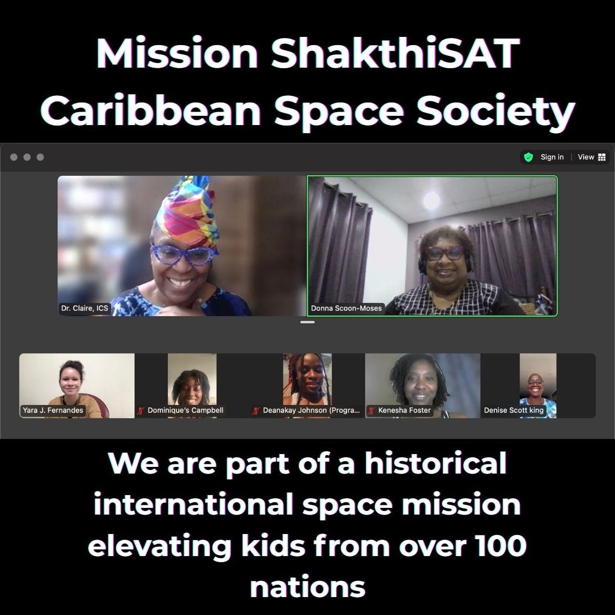 Yara Fernandes: Member of the Caribbean Space Society Africa Quantum C