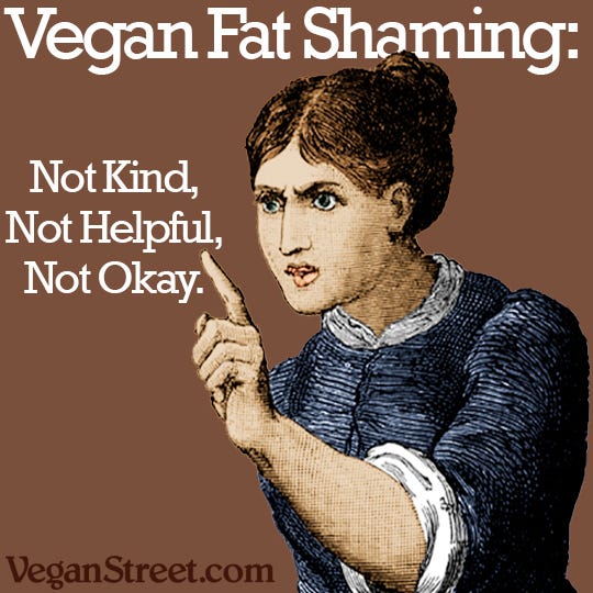 Image result for vegan fat shaming