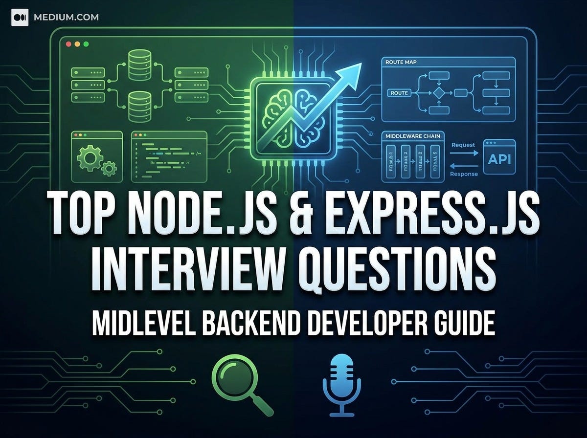 Top Express.js & Node.js Interview Questions for Midlevel Developers