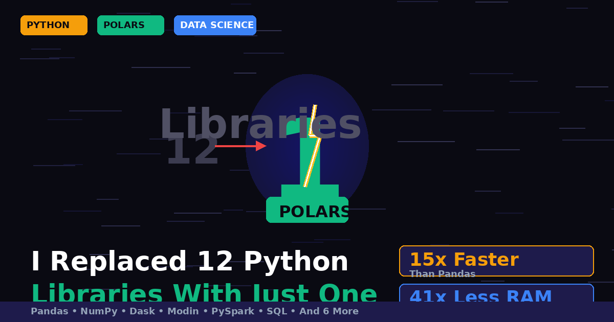 I Replaced Pandas with Polars for 7 Days — Here’s Why I’m Not Going Back