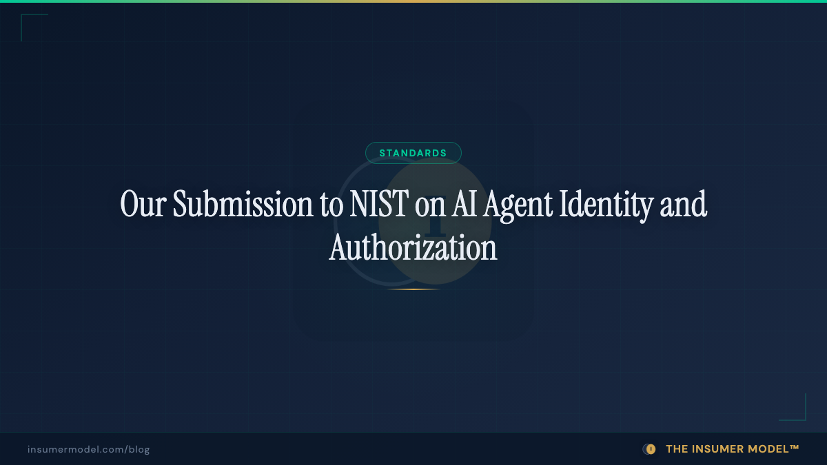 Our Submission to NIST on AI Agent Identity and Authorization