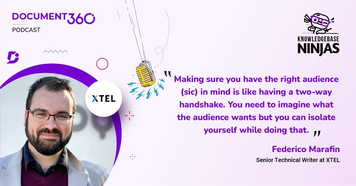 Federico Marafin on the Role of Audience Analysis in Creating Effective Technical Content