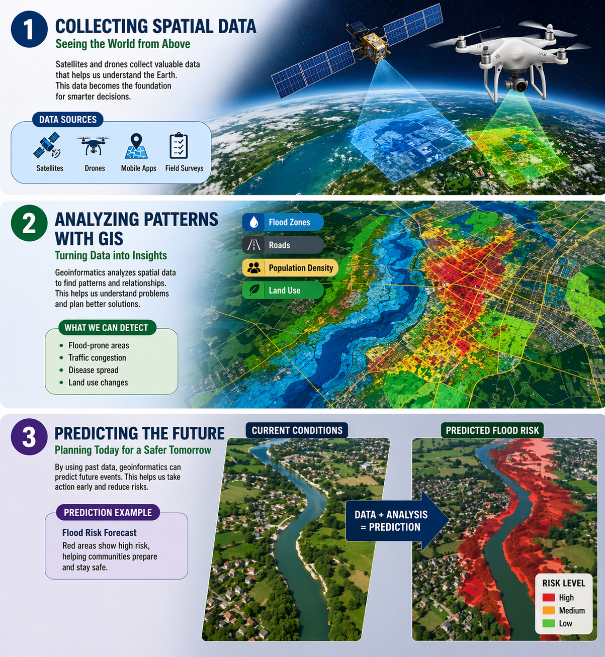 Remote Sensing on Medium - How Geoinformatics Supports Data Analysis and Helps People