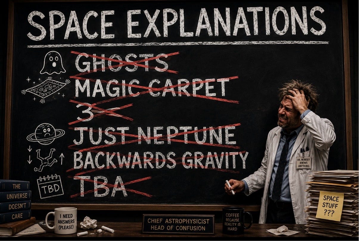 Explain This Weird Space Stuff. You Can’t Though. Explain This Weird Space Stuff. You Can’t Though.
