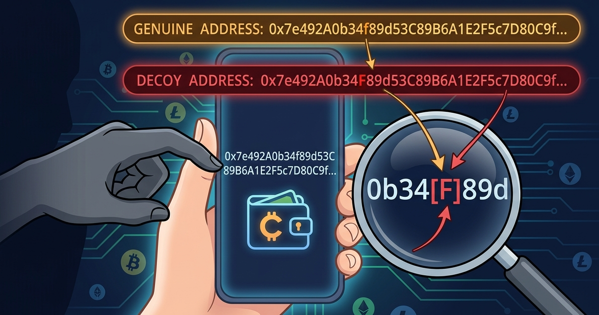 How address poisoning works and why permanent wallet domains stop it
