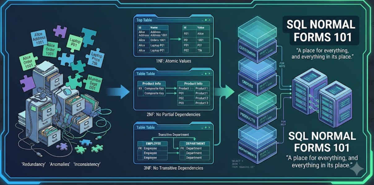 SQL Normal Forms 101: A Beginner’s Complete Guide to Organising Your Data the Right Way