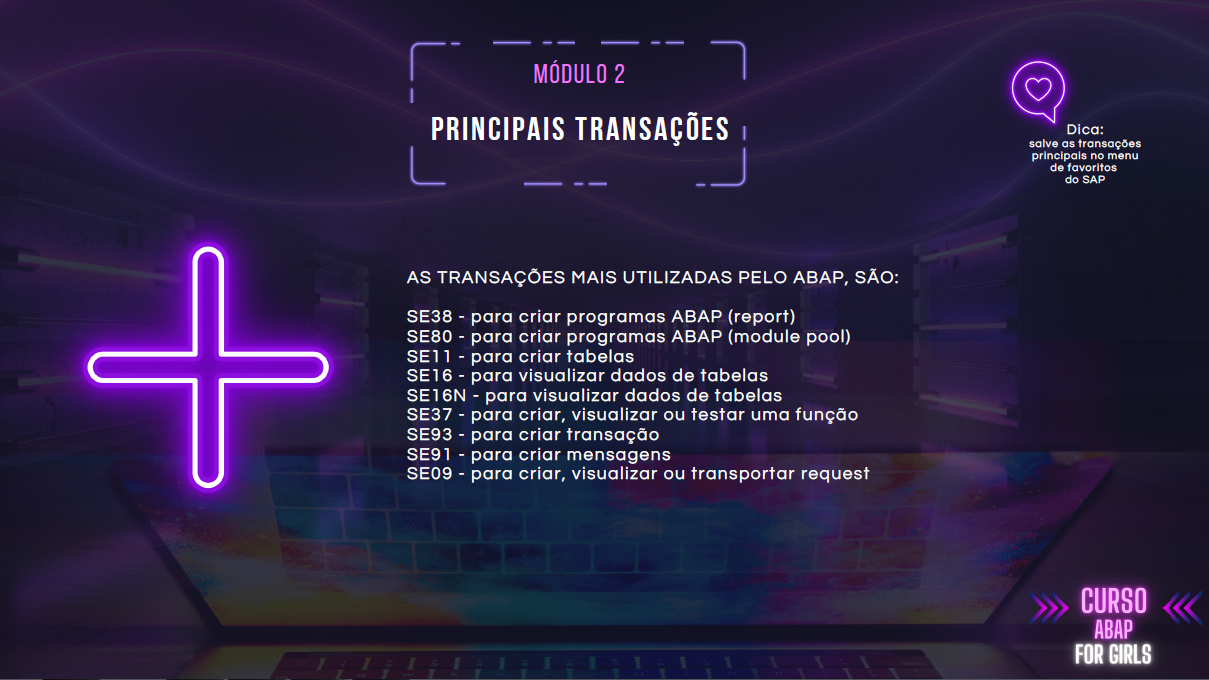 Principais Transações