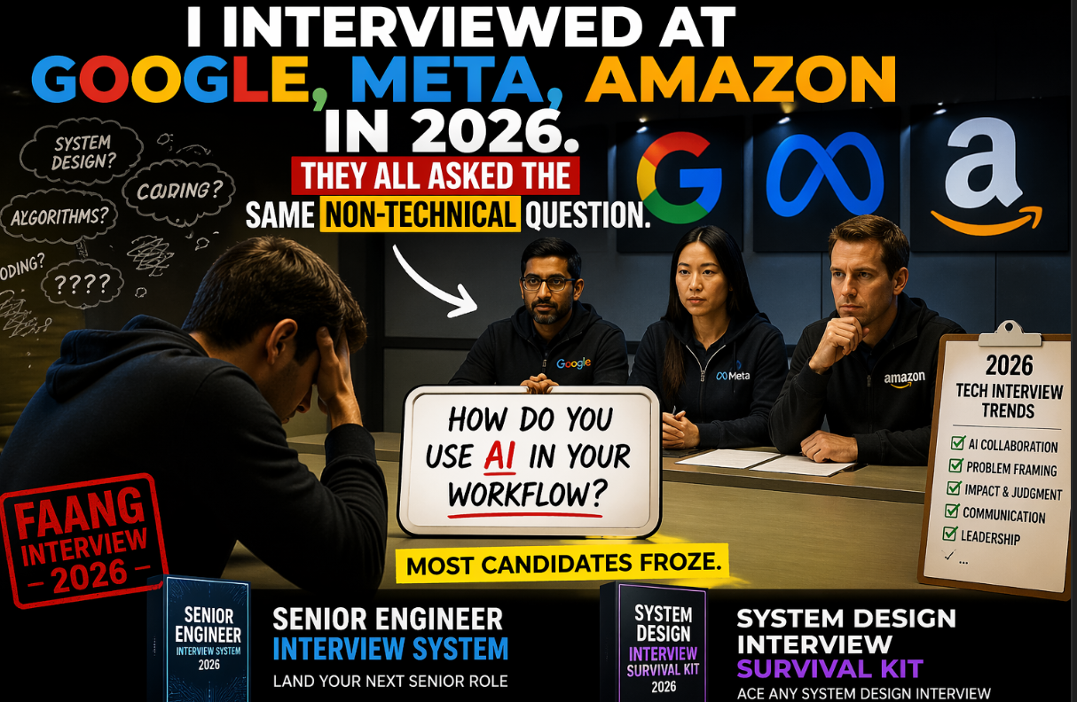 I Interviewed at Google, Meta, Amazon in 2026.