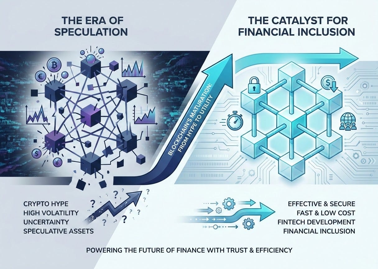 Blockchain’s Evolution: From Speculation to Financial Inclusion Catalyst: The Promise of…