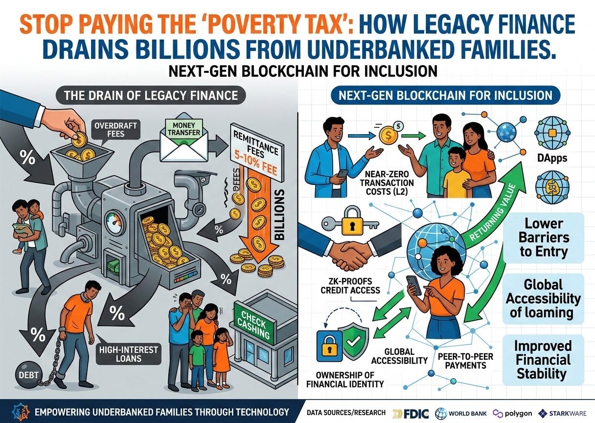 Stop Paying the ‘Poverty Tax’: How Legacy Finance Drains Billions from Underbanked Families.