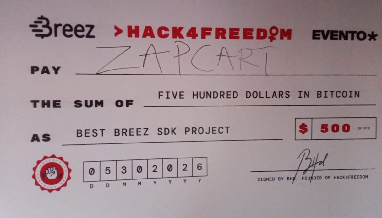 What Winning Best Breez SDK Project taught me about Building in Bitcoin
