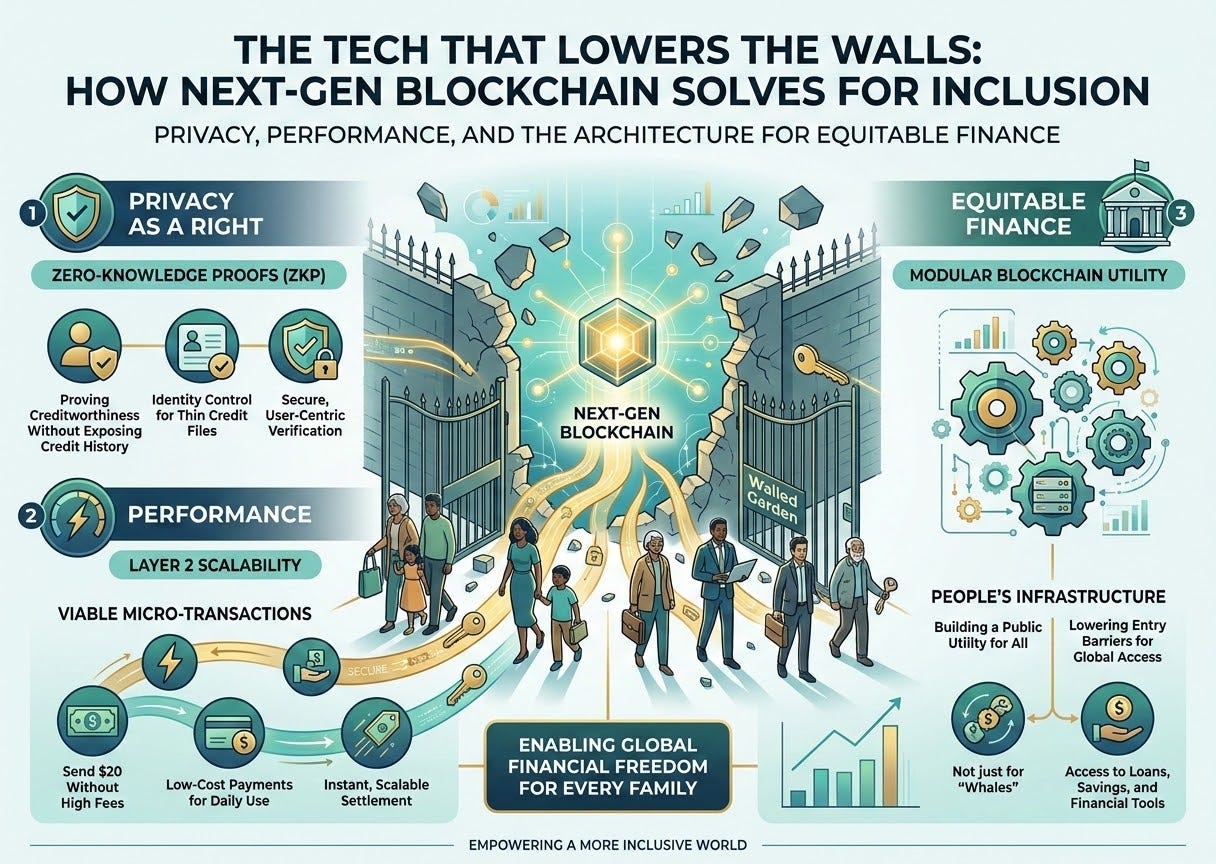 The Tech That Lowers the Walls: How Next-Gen Blockchain Solves for Inclusion