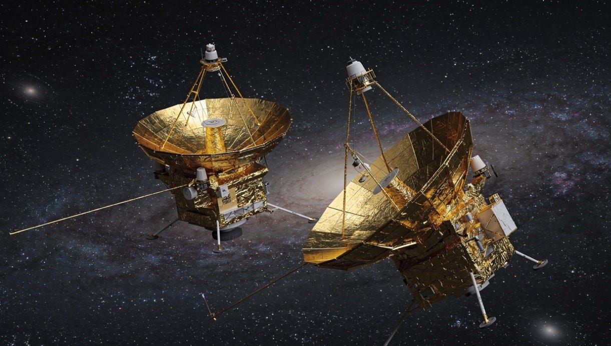 Voyager 1 and Voyager 2: A Timeline Status Dashboard and the Ingenious