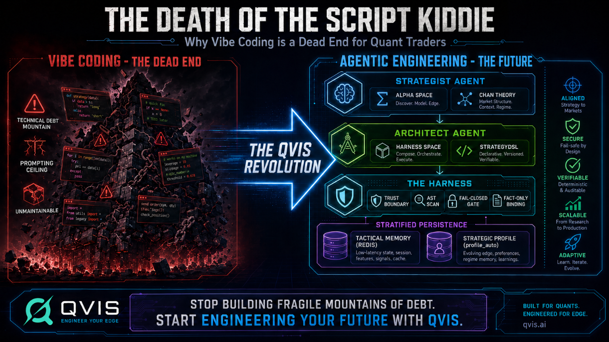 The Death of the Script Kiddie: Why “Vibe Coding” is a Dead End for Quant Traders