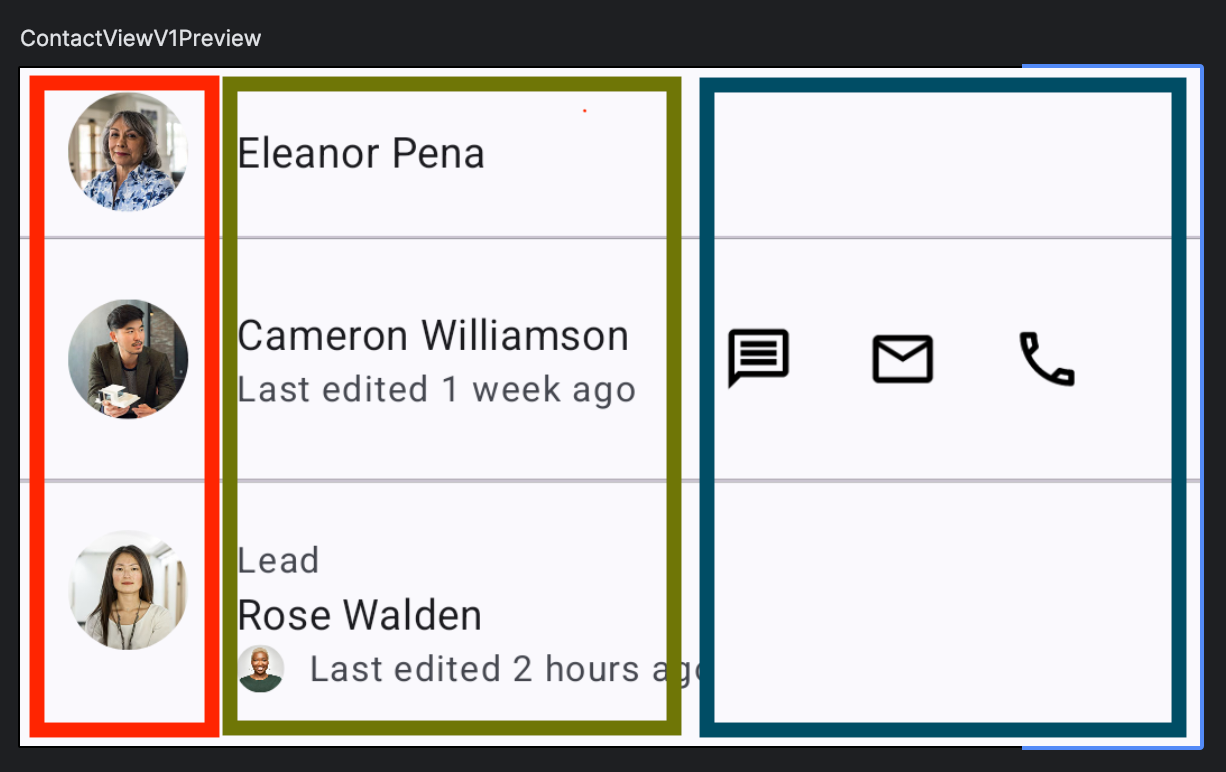 Creating flexible components in Compose