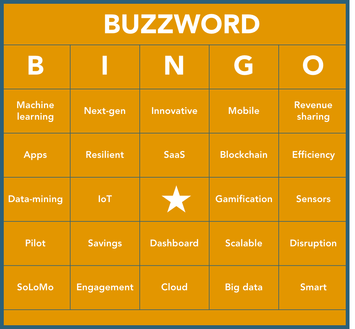 Image result for buzzword bingo