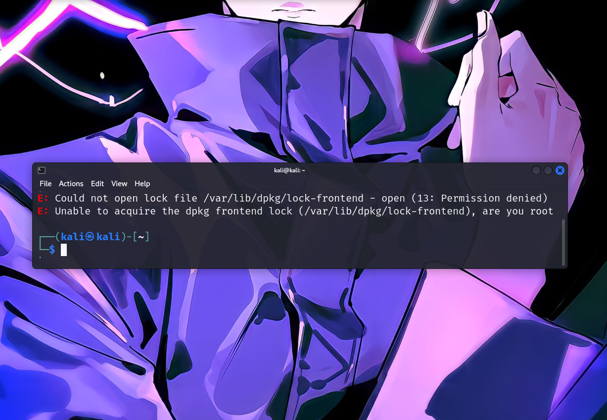 E: Could not open lock file / E: Unable to acquire the dpkg frontend lock