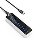 Anker [Upgraded Version] USB 3.0 SuperSpeed 10-Port Hub Including a BC 1.2 Charging Port with 60W...