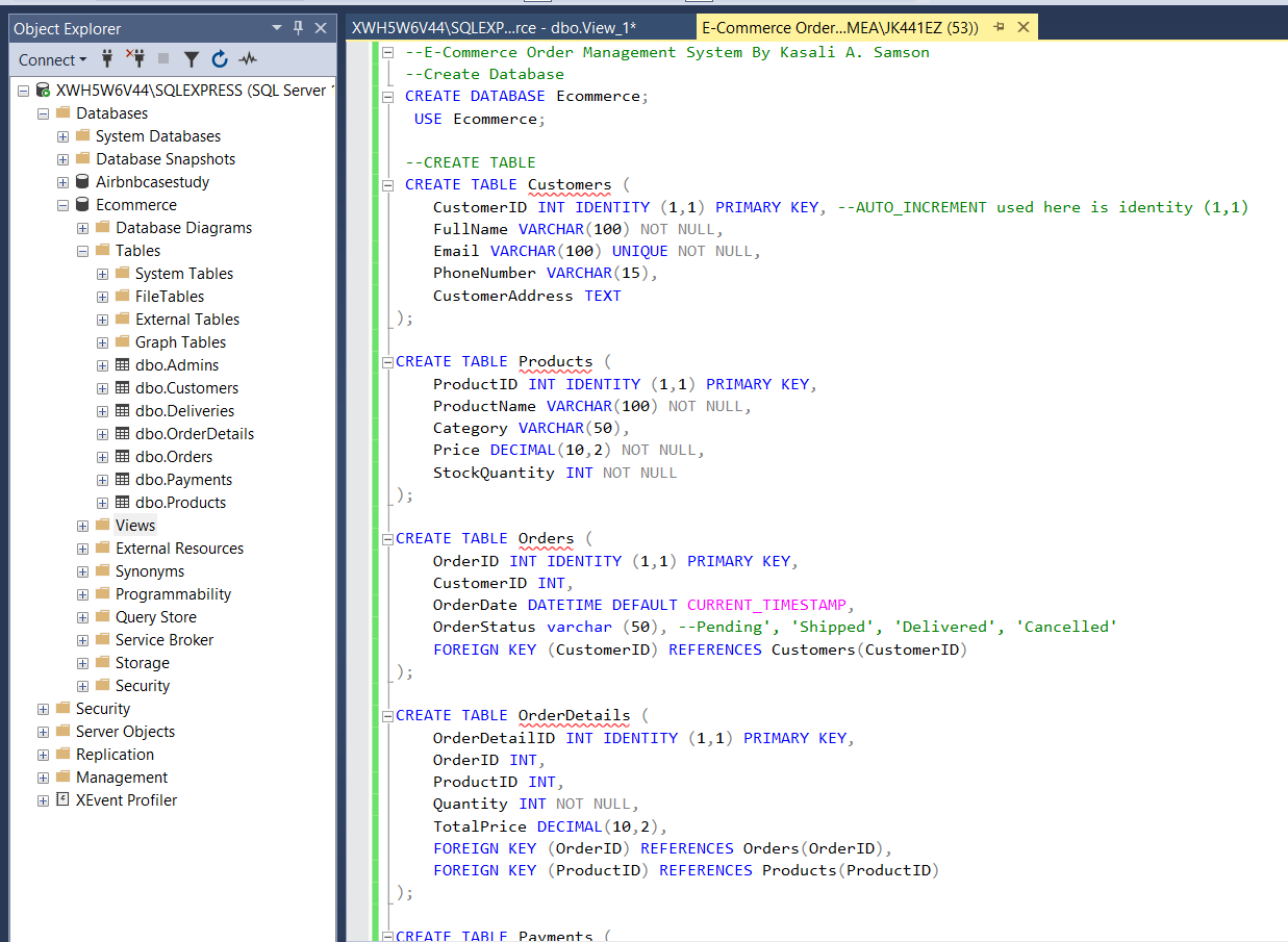 Mastering SQL with an End-to-End E-Commerce Order Management System