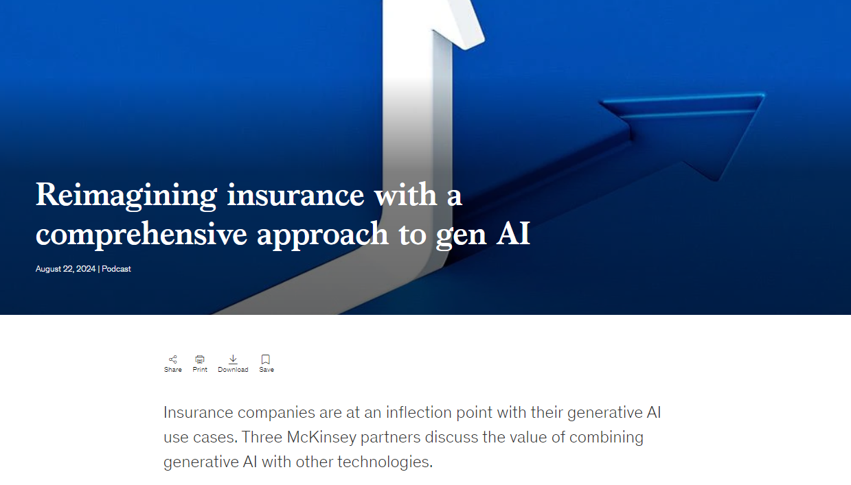 Reimagining insurance with a comprehensive approach to gen AI