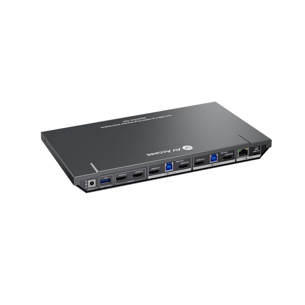 AV Access Introduces a 4K Dual Monitor USB-C KVM Switch to Help Users Control 3x PCs Simultaneously for Home Office and Gaming