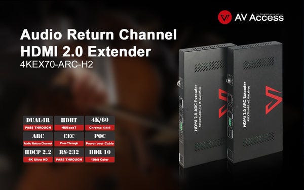 AV Access Introduces a 4K HDMI Extender with ARC Function for Simplified Home Theater Setup