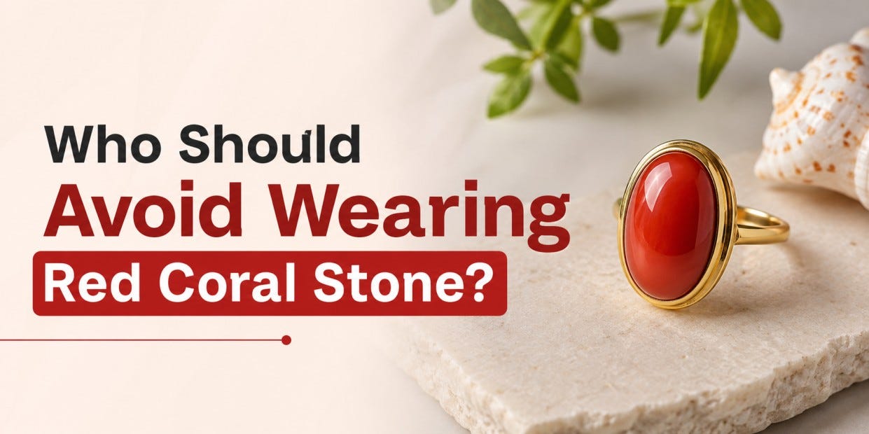 Who Should Avoid Wearing Red Coral Stone?
