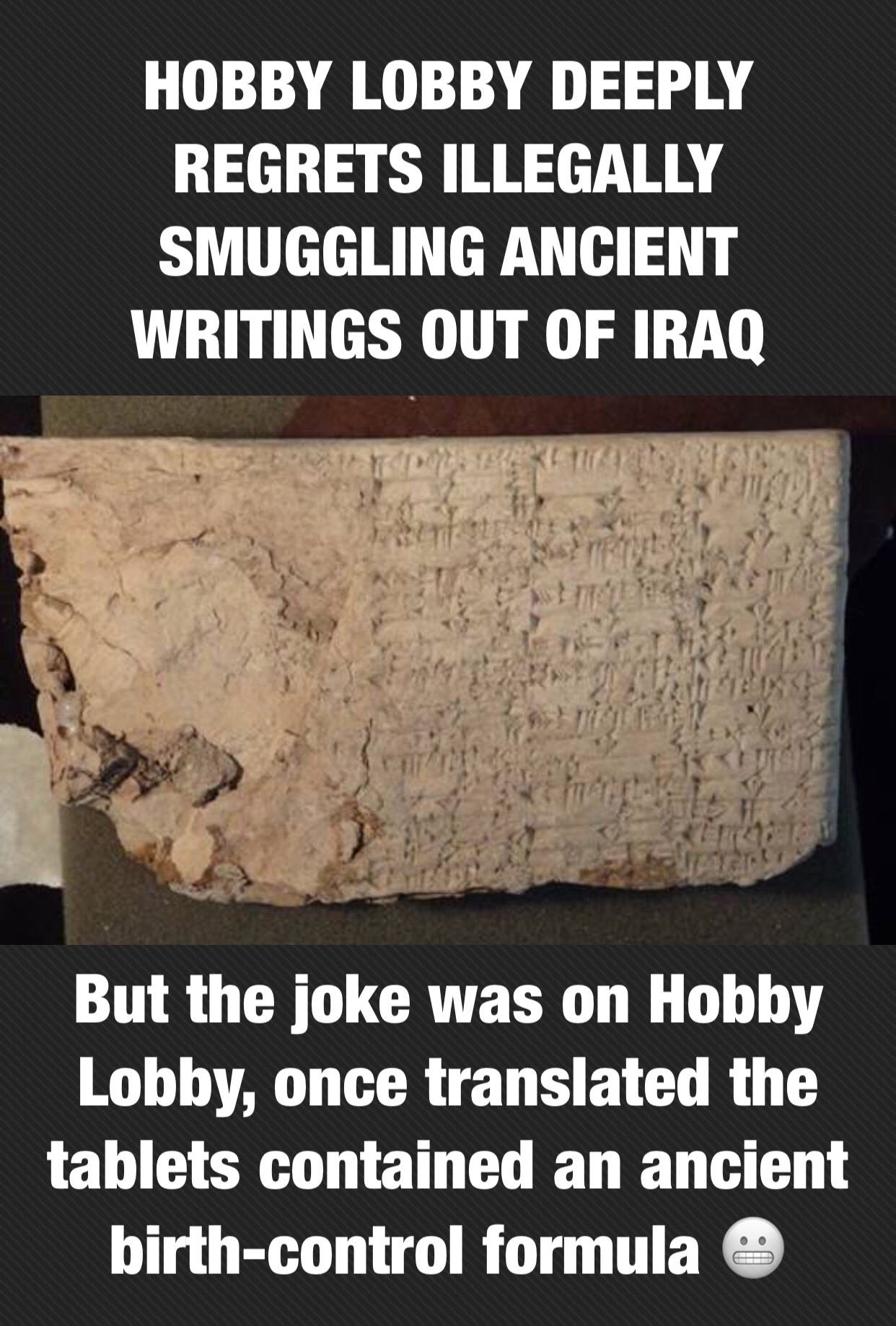 THE JOKES ON HOBBY LOBBY Another Meme Of The Day By JJManring