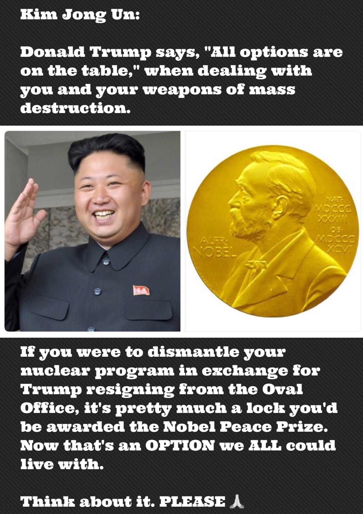 DEAR KIM JONG UN An Open Meme To The Leader Of North Korea By
