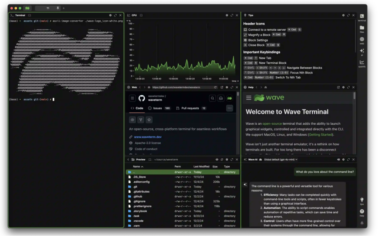 Wave Terminal Experience: A Terminal Choice for the AI Era