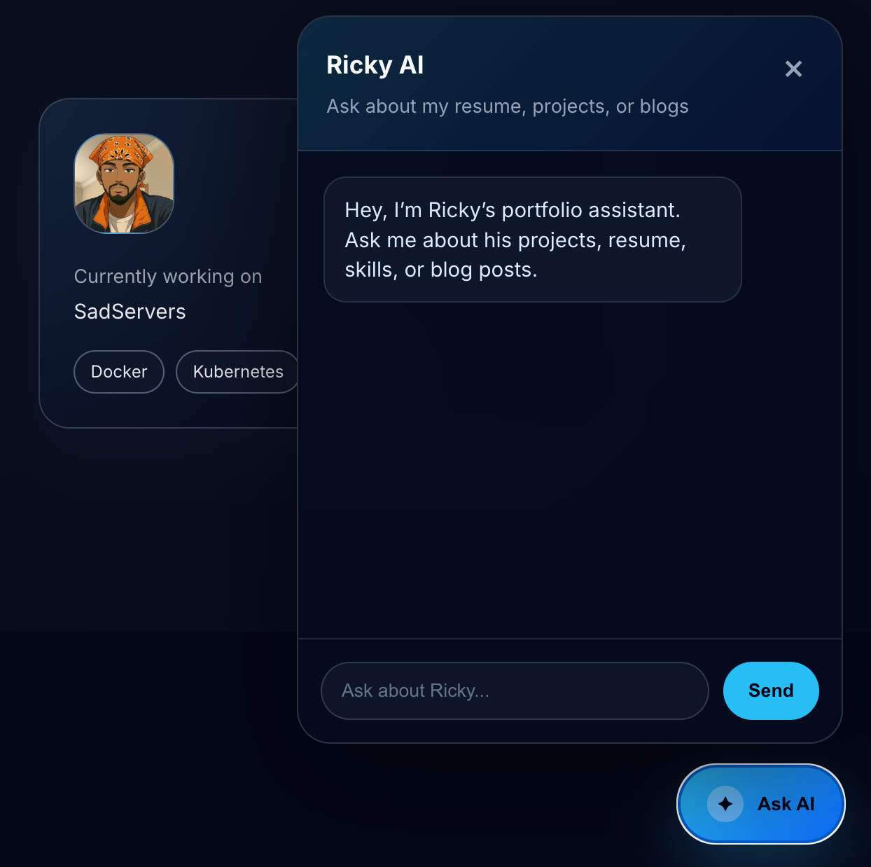 My Portfolio Can Answer Questions Now (AI Chatbot on Kubernetes)