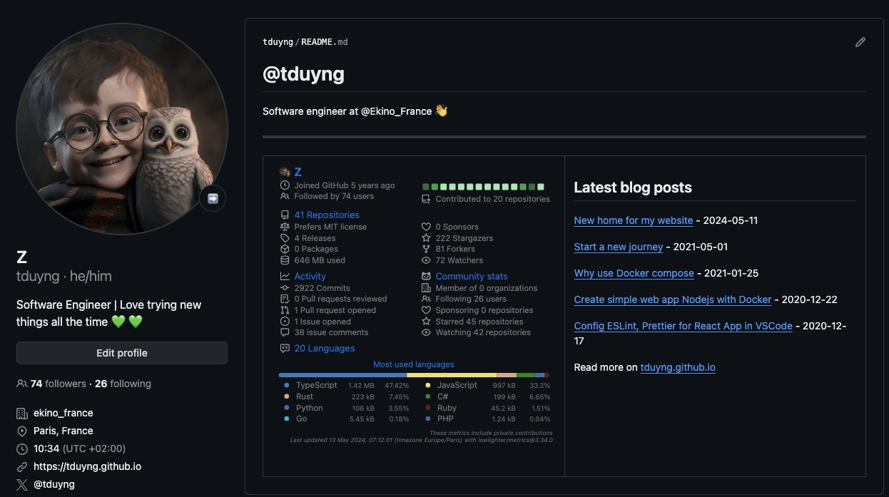 How I made my GitHub profile README dynamic