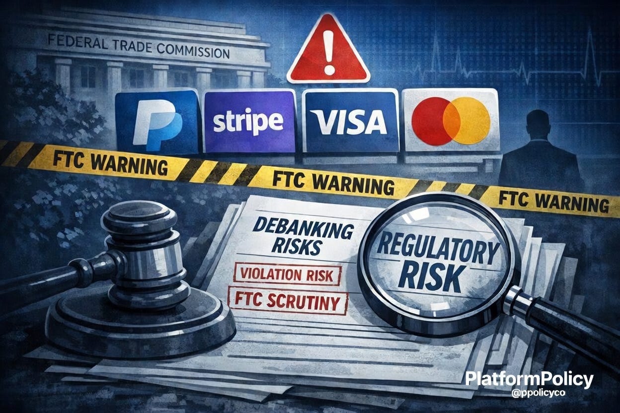 The FTC Just Put Stripe, PayPal, Visa, and Mastercard on Notice.