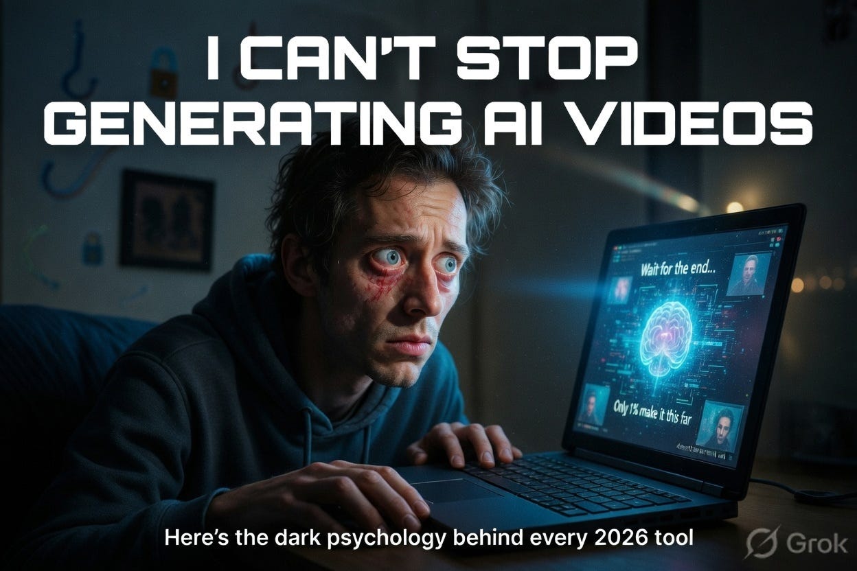 I Can’t Stop Generating AI Videos…And It’s Not My Fault (Here’s the Dark Psychology Behind Every…
