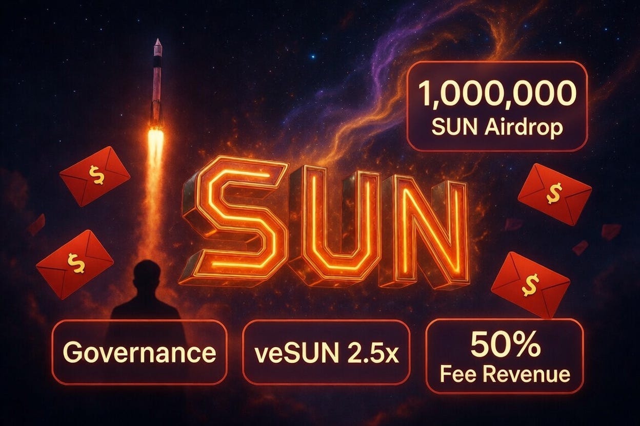  SUN Token: The VIP Pass to TRON’s DeFi Universe — Staked by Celebrities, Airdropped to You