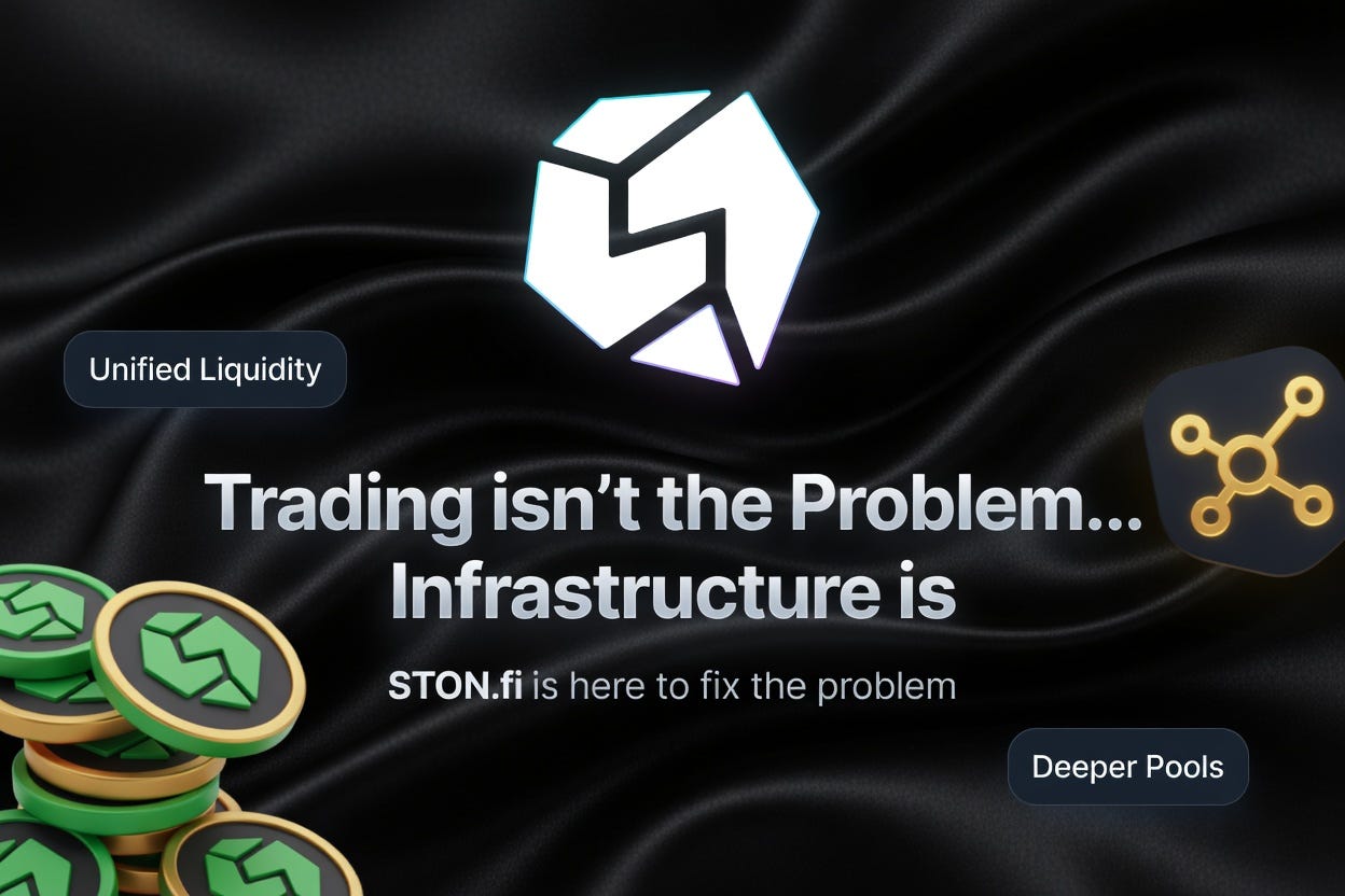 I Stopped Blaming the Market and Realized the Real Issue Was Infrastructure Until I Found STON.fi