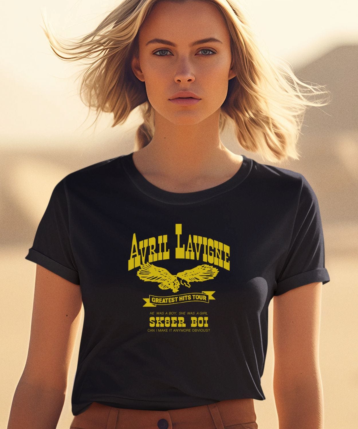 Avril Lavigne Greatest Hits Tour Sk8er Boi Shirt