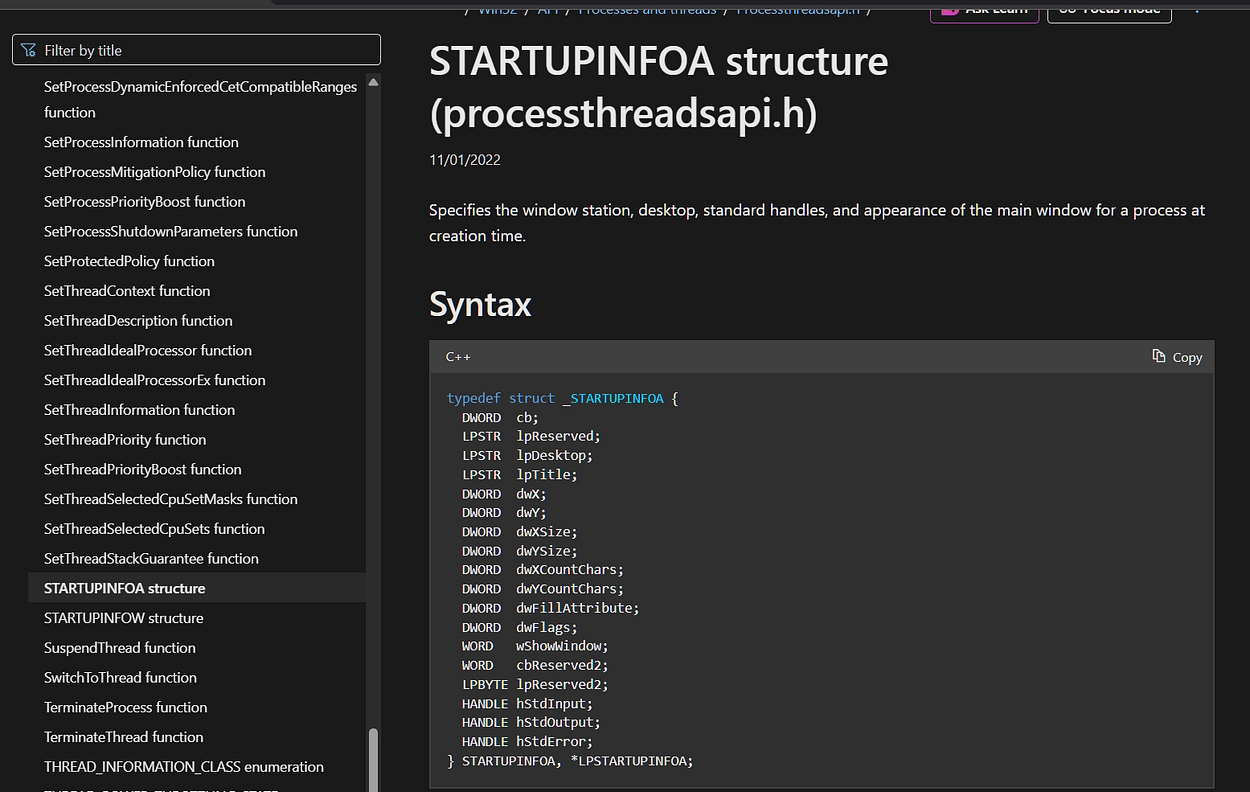 Processthreadsapi.h