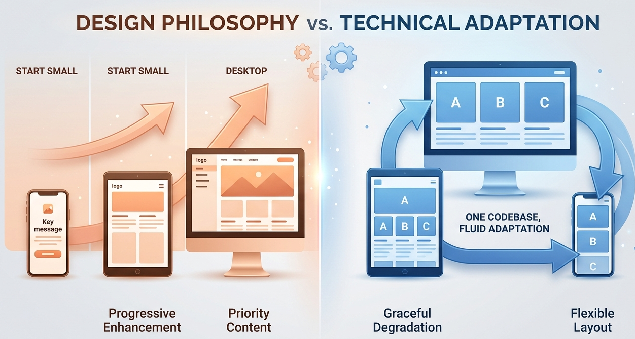 Why Most People Get Confused B/W Mobile-First Design and Mobile Responsiveness