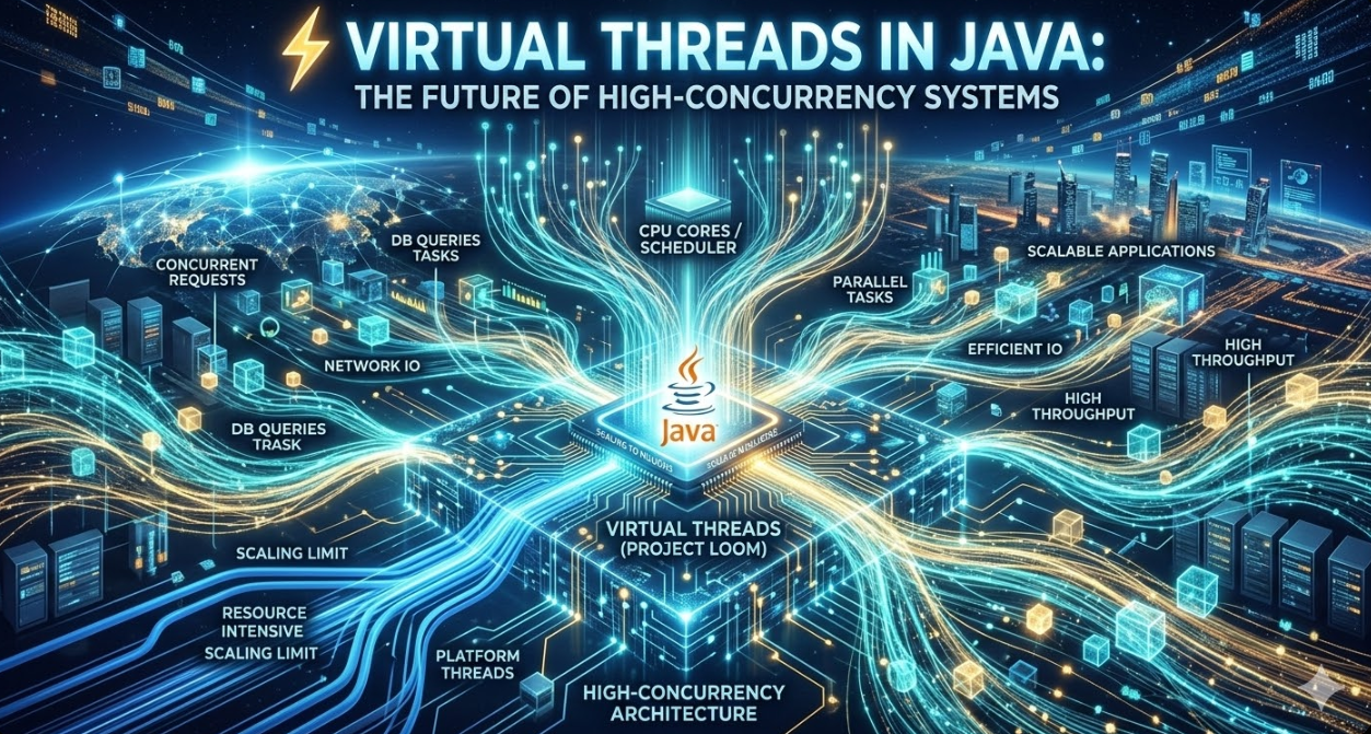 ⚡ Virtual Threads in Java: The Future of High-Concurrency Systems