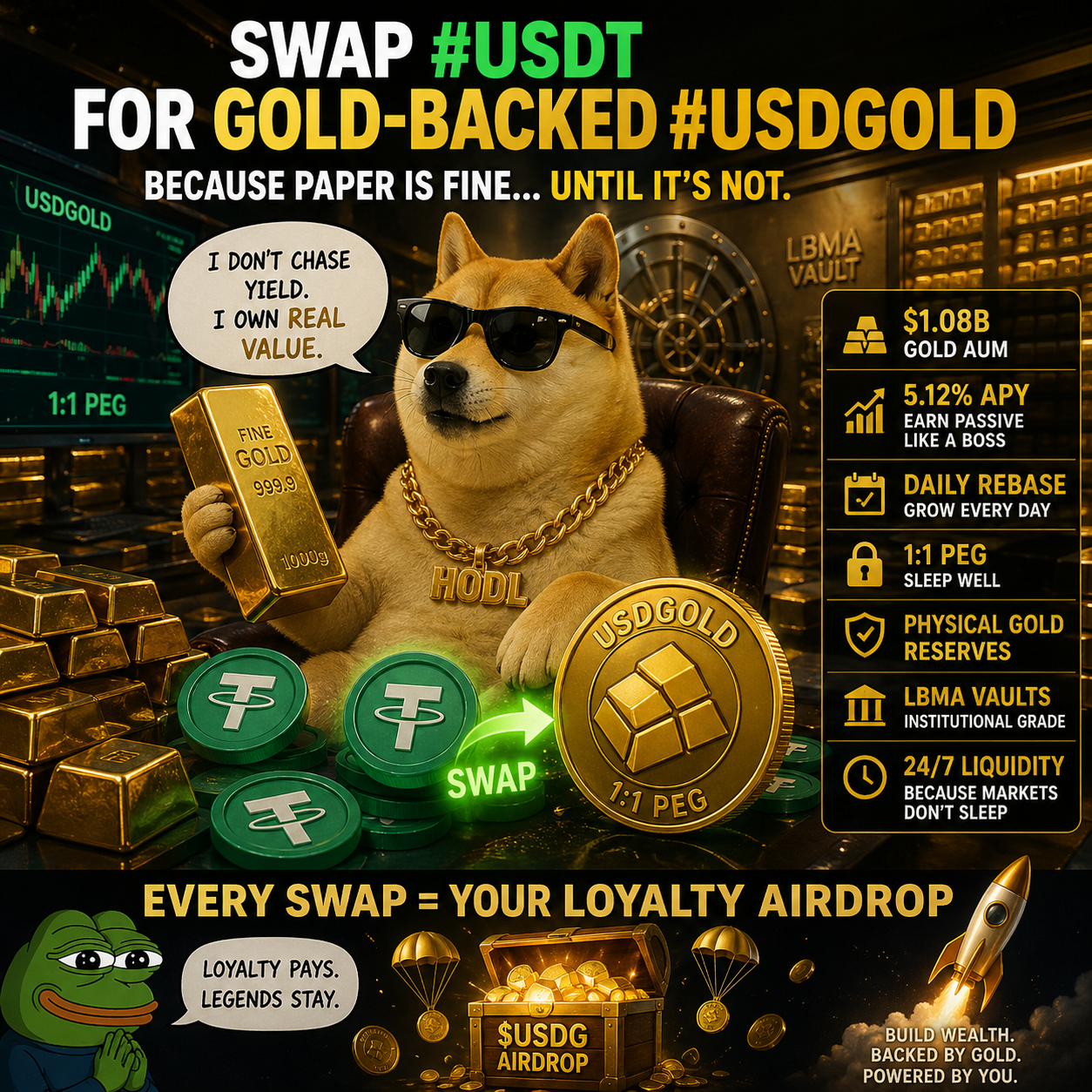 Swap USDT for Gold-Backed Yield: The New Era of Passive Income in DeFi
